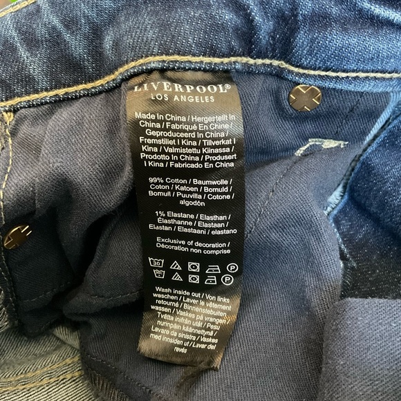 Liverpool Distressed Straight Leg Jeans - Picture 4 of 4